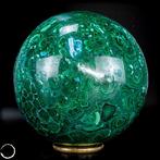 Malachite de première qualité sphère- 1901.55 g, Verzamelen, Mineralen en Fossielen