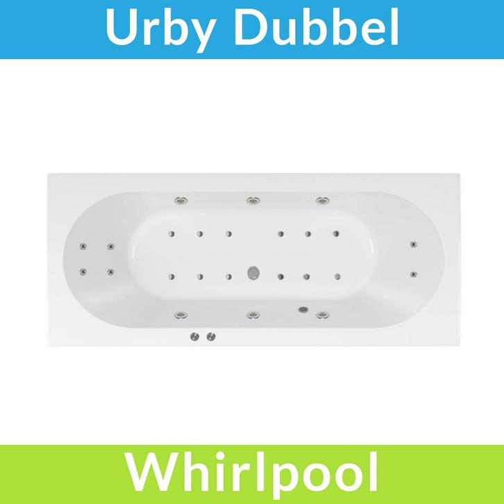 Whirlpool BWS Urby 190x90 cm Dubbel systeem, Bricolage & Construction, Sanitaire, Enlèvement ou Envoi