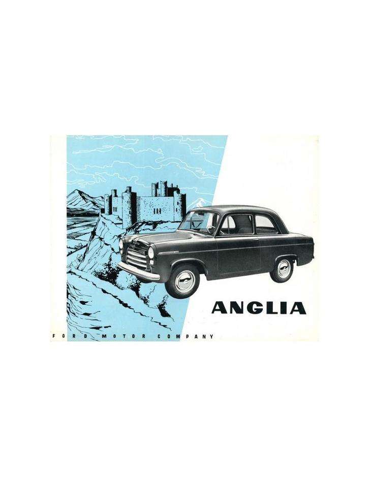1954 FORD ANGLIA BROCHURE NEDERLANDS, Boeken, Auto's | Folders en Tijdschriften, Ophalen of Verzenden