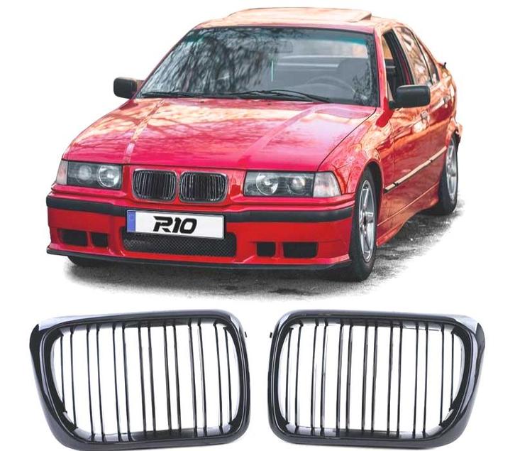 Calandre Pour Bmw E36 96-99 Look M Noir Brillant, Autos : Pièces & Accessoires, Carrosserie & Tôlerie, Envoi