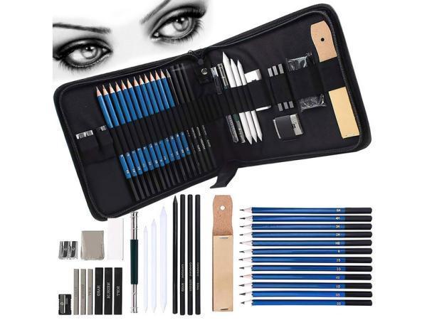 Veiling -  32-in-1 professionele tekenschetsset, Hobby & Loisirs créatifs, Dessin