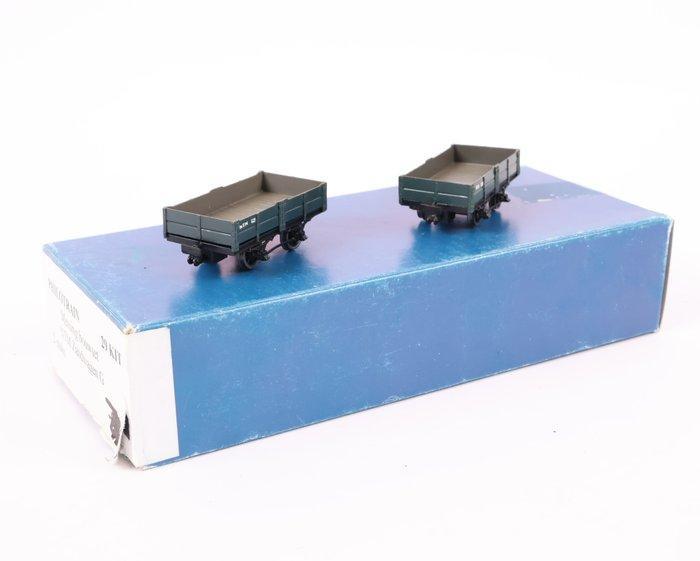 Philotrain H0 - 29KIT - Modeltrein goederenwagon (1) - Twee, Hobby en Vrije tijd, Modeltreinen | H0