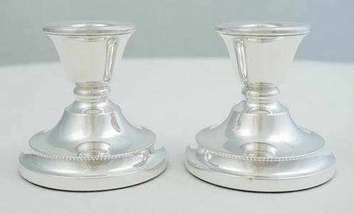 Francis Howard Ltd. - Kaarsenhouder (2) - .925 zilver -, Antiek en Kunst, Antiek | Zilver en Goud