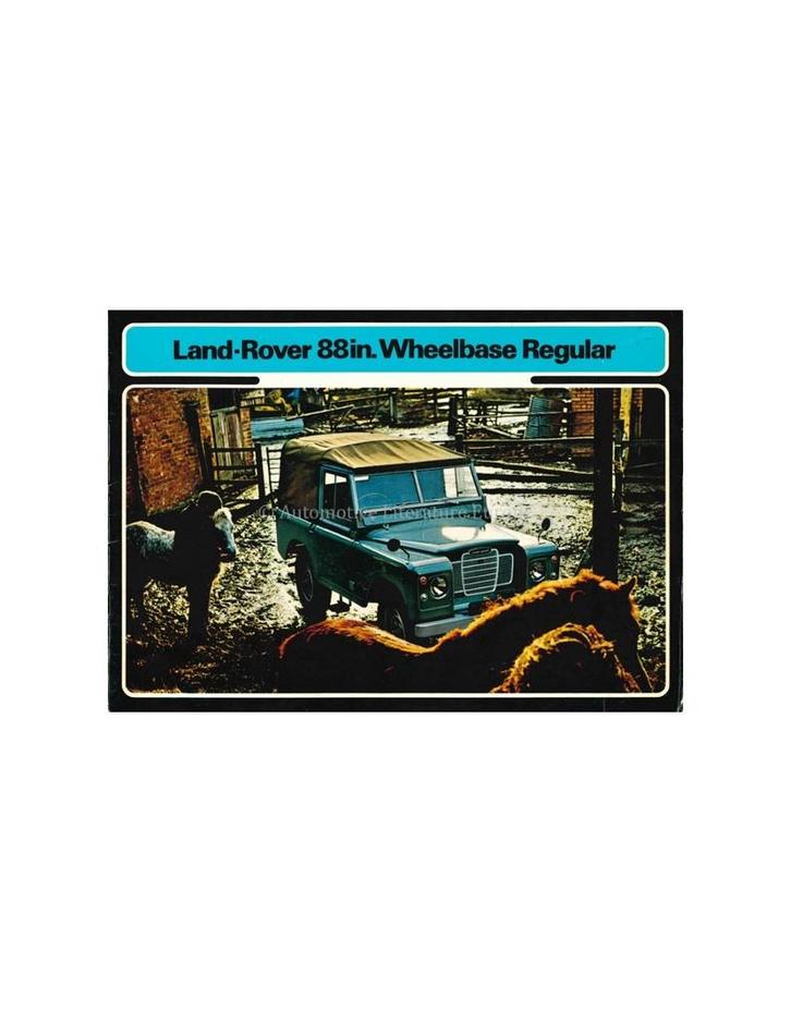 1971 LAND ROVER SERIES III BROCHURE ENGELS, Boeken, Auto's | Folders en Tijdschriften, Ophalen of Verzenden
