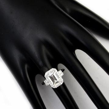 Zonder Minimumprijs - Ring - 14 karaat Witgoud - 3.26ct. tw.