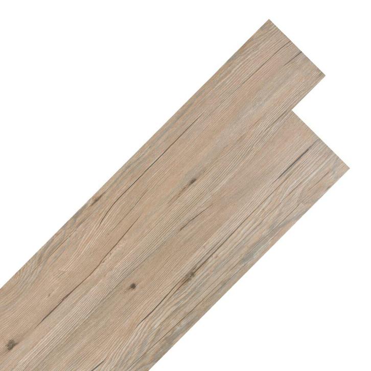 Bruin eiken PVC vloerplanken 5,21m | Tweede kansje | OP = OP, Huis en Inrichting, Stoffering | Vloerbedekking, Bruin, Nieuw, Vinyl