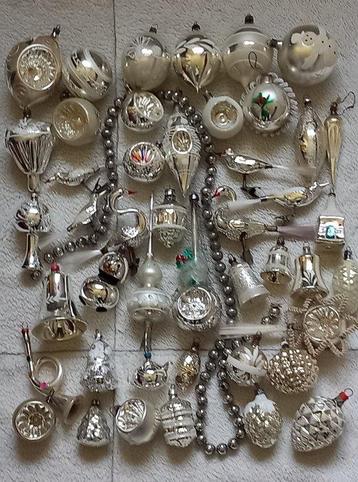 Kerstballen (46) - Glas - Oude/antieke kerstballen beschikbaar voor biedingen
