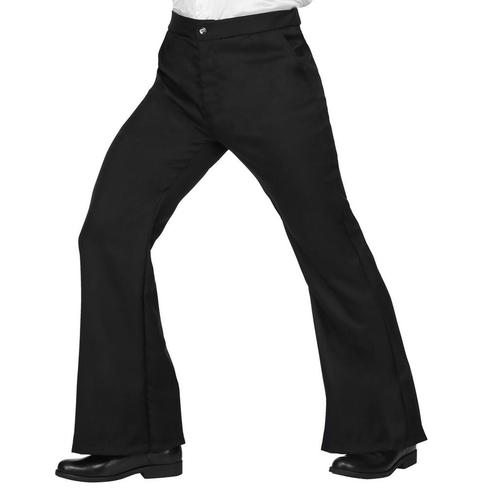 Disco 70S Broek Zwart Heren, Kleding | Heren, Carnavalskleding en Feestkleding, Nieuw, Verzenden