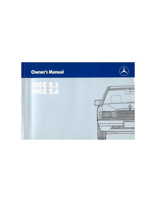 1987 MERCEDES BENZ 190E 2.3 2.6 INSTRUCTIEBOEKJE ENGELS, Auto diversen, Handleidingen en Instructieboekjes