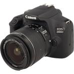 Canon EOS 2000D + 18-55mm f/3.5-5.6 IS II occasion, Verzenden