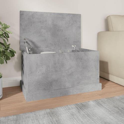 vidaXL Boîte de rangement gris béton 70x40x38 cm bois, Huis en Inrichting, Kasten | Overige, Verzenden