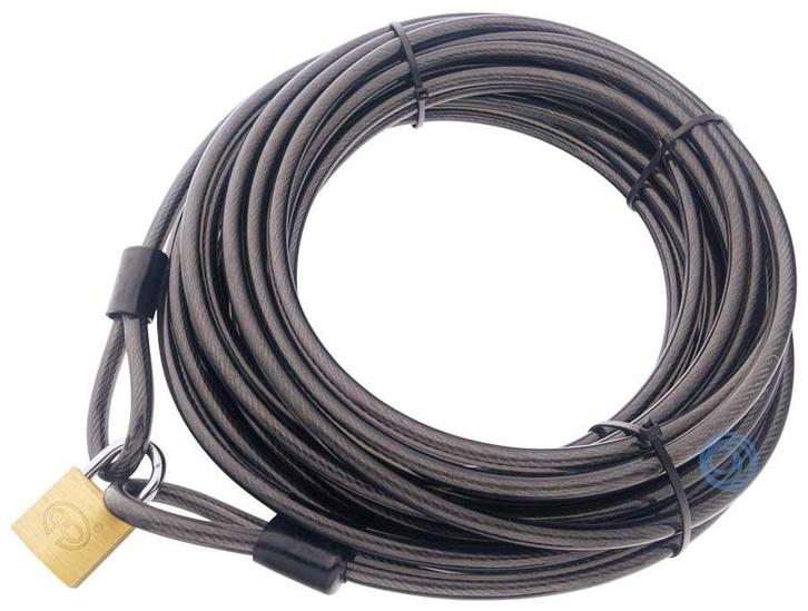 Staalkabel 20 meter met hangslot gelijksluitend, Tuin en Terras, Overige Tuin en Terras, Verzenden