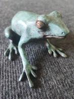 Sculpture, frog - unique - 13 cm - Bronze patiné, Antiquités & Art, Curiosités & Brocante