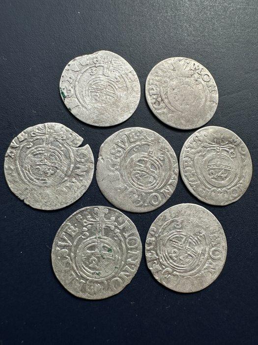 Polen, Duitsland. Elbing Gustav Adolf II Sweden occupation /, Postzegels en Munten, Munten | Europa | Niet-Euromunten