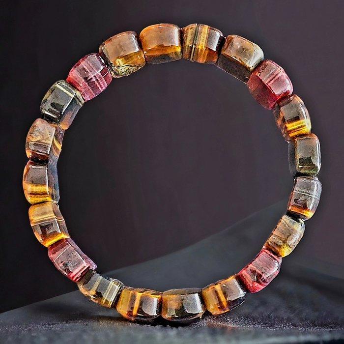 Veelkleurige tijgeroog armband. Echte edelsteen van hoge, Verzamelen, Mineralen en Fossielen