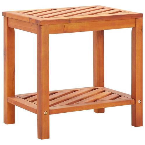 vidaXL Bijzettafel 45x33x45 cm massief acaciahout, Maison & Meubles, Tables | Tables d'appoint, Envoi