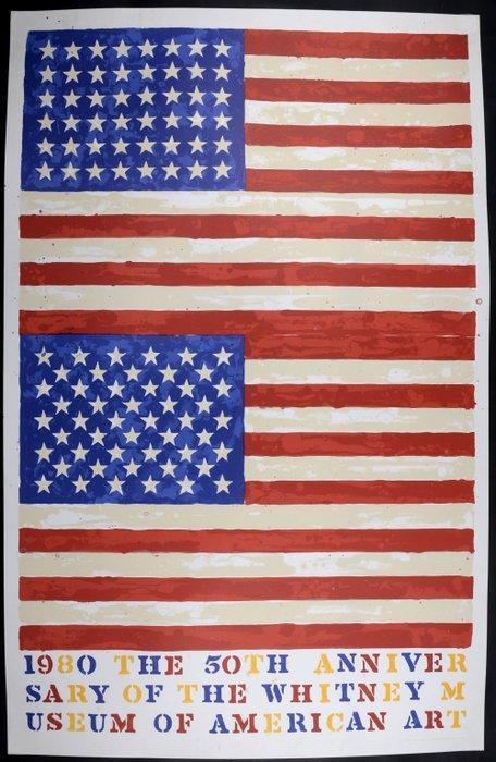 Jasper Johns (1930) - Double Flags, Antiek en Kunst, Antiek | Overige Antiek