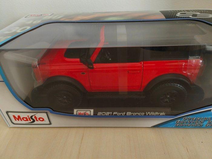 Maisto 1:18 - Model sportwagen - Ford Bronco Wildtrak, Hobby en Vrije tijd, Modelauto's | 1:5 tot 1:12