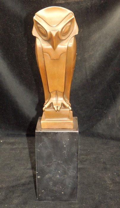 sculptuur, Fraaie bronzen Art Deco UIL - 32 cm - Brons,, Antiek en Kunst, Curiosa en Brocante