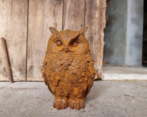 Beeldje - uil - IJzer, Antiek en Kunst, Curiosa en Brocante