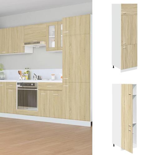 vidaXL Koelkast Lyonkast Lyon 60x57x207 cm bewerkt hout, Huis en Inrichting, Kasten | Overige, Nieuw, Verzenden