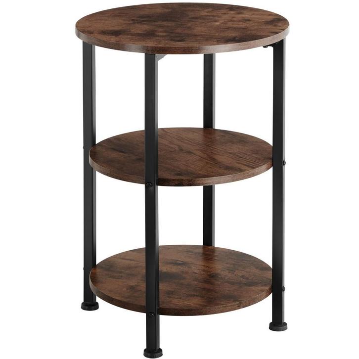 tectake Bijzettafel Colchester 40x61cm - Industrieel hout do, Huis en Inrichting, Tafels | Bijzettafels, Verzenden