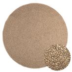 vidaXL Vloerkleed ZIZUR binnen en buiten 160 cm jute look, Verzenden, Nieuw