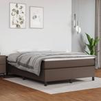 vidaXL Bedframe kunstleer bruin 140x200 cm, Huis en Inrichting, Verzenden, Nieuw