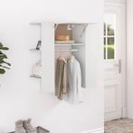 vidaXL Halmeubel 97,5x37x99 cm bewerkt hout wit, Verzenden, Nieuw