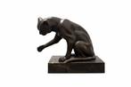 Bourcart (1900–1930) - After - sculptuur, Bronzen panter -