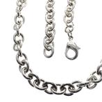 Zilveren robuuste anker schakel collier | 42 cm, Handtassen en Accessoires, Kettingen, Gebruikt, Ophalen of Verzenden, Zilver