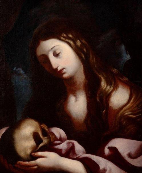 Italiaanse school (XVII) - Magdalena Penitente, Antiek en Kunst, Kunst | Schilderijen | Klassiek