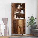 vidaXL Highboard Oud Hout 69,5 x 32,5 x 180 cm Bewerkt hout, Huis en Inrichting, Verzenden, Nieuw