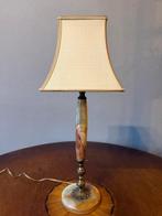 Tafellamp - Messing, Marmer, Brons, Textiel - Glamour Marble, Huis en Inrichting, Nieuw