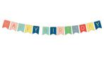 Banner Happy Birthday Gekleurd 1,75m, Verzenden, Nieuw