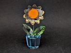Beeld, Swarovski bloem in pot - 5.5 cm - Kristal
