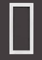 PVC raam draai kiep b80xh170 cm wit, Nieuw, Dubbelglas, 80 tot 120 cm, Ophalen of Verzenden