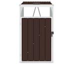 Afvalbakberging Staal Bruin | Retour Deal | 60% KORTING!, Tuin en Terras, Verzenden, Nieuw, Metaal, Containerberging