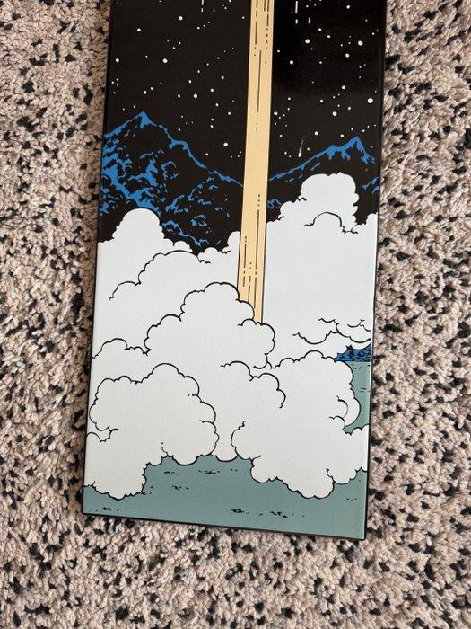 Plaque émaillée « Objectif Lune » - Les Élailleries belges -, Livres, BD