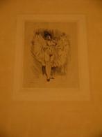 Félicien Rops (1833-1898) - A toi , caporal ! gravure, Antiek en Kunst