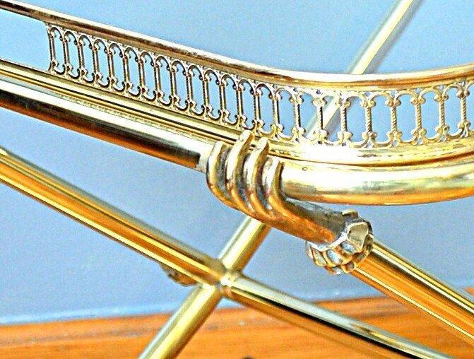 Salontafel - Messing, Glas - Salontafel van brons, Antiek en Kunst, Curiosa en Brocante