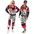 Halloween Trainingspak Fout Doodshoofden, Kleding | Heren, Carnavalskleding en Feestkleding, Nieuw, Verzenden