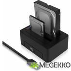 ACT 2,5 en 3,5 inch  SATA Dual harde schijf docking station,, Nieuw, Verzenden