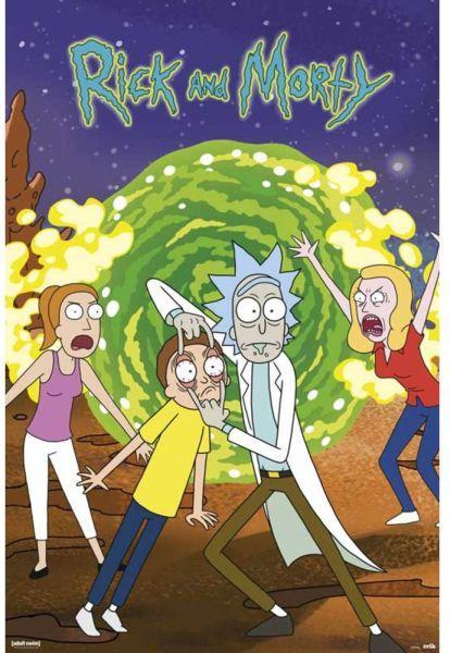 Grupo Erik Rick and Morty Maxi Poster-Portal (Diversen), Verzamelen, Posters, Ophalen of Verzenden