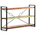 vidaXL Boekenkast met 3 schappen 140x30x80 cm massief, Huis en Inrichting, Kasten | Boekenkasten, Verzenden, Nieuw