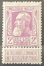 Belgique 1905 - Léopold II type Barbe de Grove : 2F Lilas, Postzegels en Munten, Gestempeld