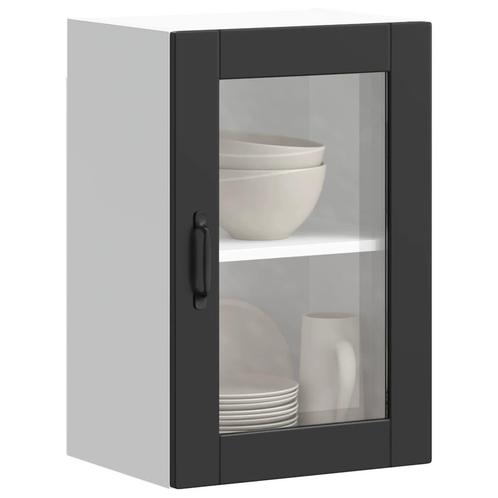 vidaXL Armoire murale de cuisine avec porte en verre, Maison & Meubles, Armoires | Autre, Neuf, Envoi