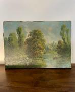 Franse school (XX) - Paysage animé, Antiek en Kunst, Kunst | Schilderijen | Klassiek