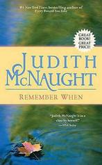 Pocket Books Romance: Remember when by Judith McNaught, Boeken, Gelezen, Judith McNaught, Verzenden