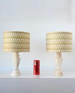 Tafellamp - Twee chique marmeren stenen tafellampen -, Antiek en Kunst